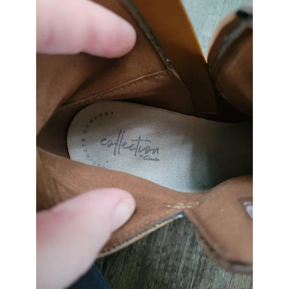 Clarks Ultimate Comfort Collection Leather Booties Size 9.5 M